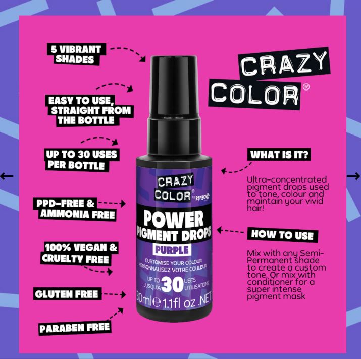 Crazy Color Global Power Drops - Purple