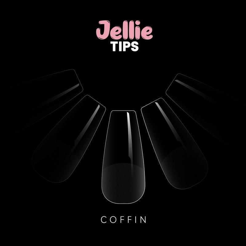 Halo Jellie   Tips Coffin, Sizes 5, 50Pk