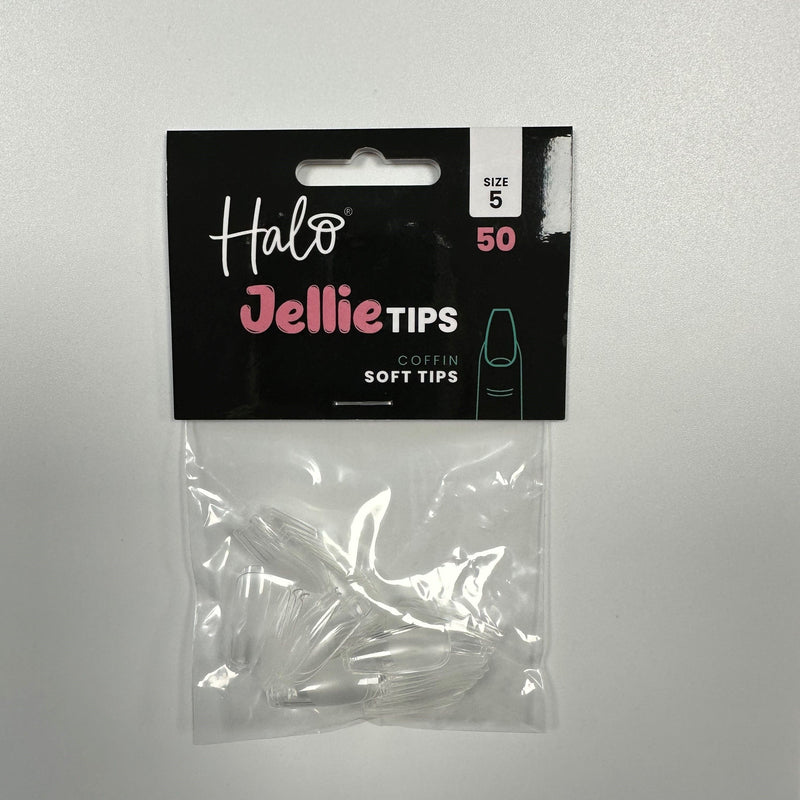 Halo Jellie   Tips Coffin, Sizes 5, 50Pk