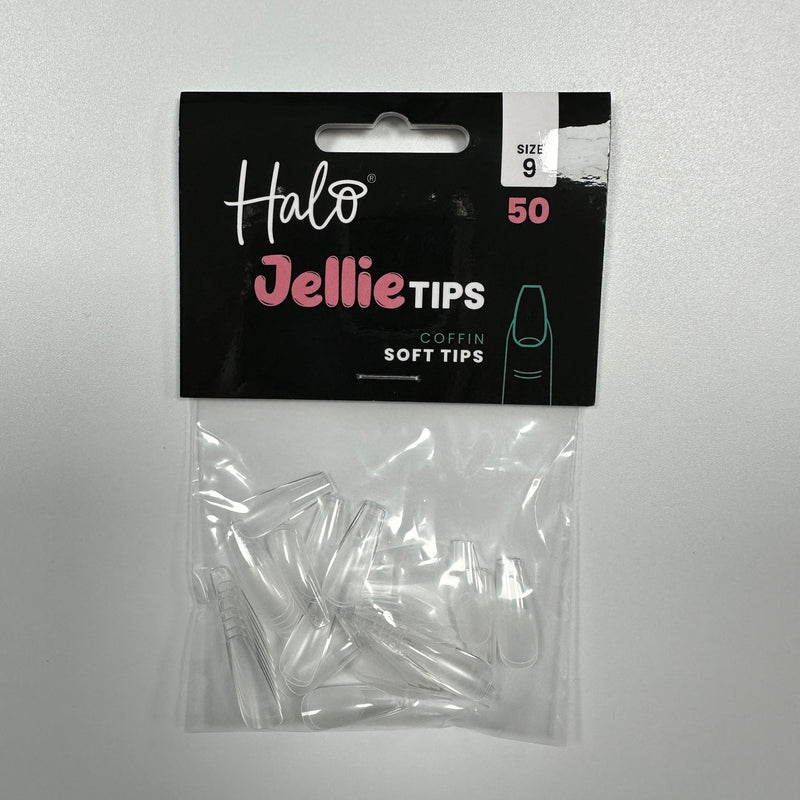 Halo Jellie   Tips Coffin, Sizes 8, 50Pk