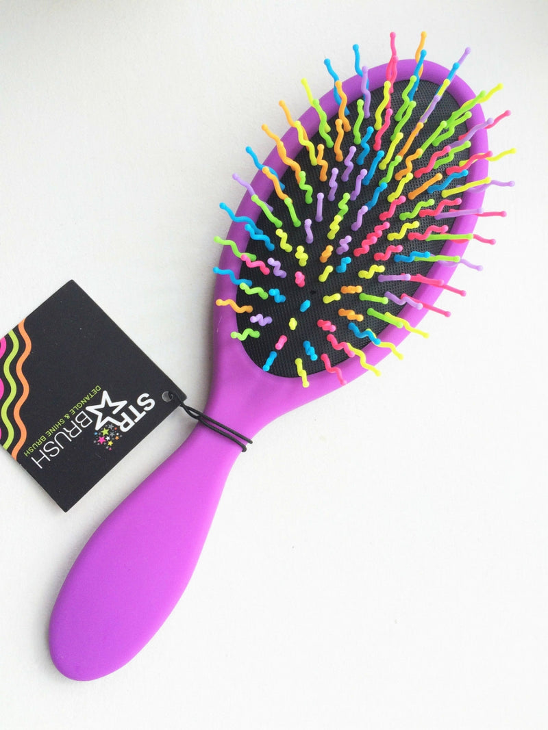 Str Detangle Brush - Purple